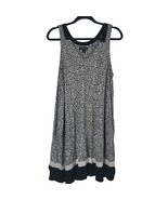 Simply Vera Vera Wang Pajama Dress L Womens Black White Animal Print Pul... - £12.36 GBP