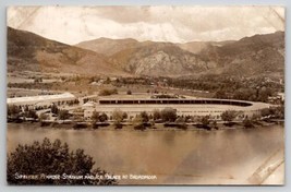 RPPC Spencer Penrose Stadium And Ice Palace At Broadmoor Postcard W25 - $9.95