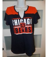 Majestic Fan Fashion Chicago Bears Football Shirt  Size L Women&#39;s EUC - £16.07 GBP