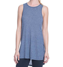 Gaiam Womens Hi Low Heathered Tank Top Color Maritime/Blue Heather Size S - $33.66