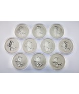 Lot of 10 2005 Australian Silver 1oz Kookaburra (BU Condition) in Capsules - $16,794.83 MXN