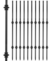 Staircase Balusters 44 x 1/2 inch  10 Pk Wrought Iron Stair Spindles  NEW - £68.74 GBP