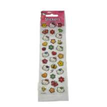2004 SANRIO HELLO KITTY FLOWERS BUTTERFLY HEARTS STICKERS NEW SEALED - $9.50