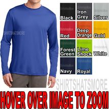 Mens Long Sleeve T-shirt Dry Zone Performance Moisture Wicking Gym XS-2X... - £13.04 GBP+