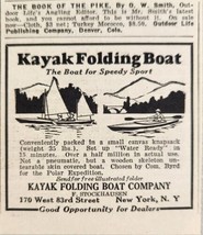 1929 Print Ad Kayak Folding Boat Company F Stockhausen New York,NY - £5.47 GBP