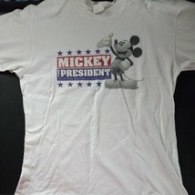 Vintage Mickey Mouse For President Disney T Shirt Mens Large EUC  - $23.72