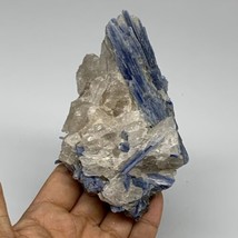 385g, 4.5&quot;x2.8&quot;x1.5&quot;,Blue Kyanite Quartz  Mineral Specimen @Brazil, B32872 - $76.22