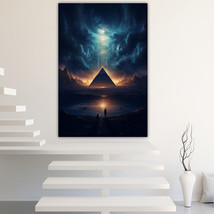 Strange Pyramid Canvas Painting Wall Art Posters Landscape Canvas Print Picture - £11.06 GBP+