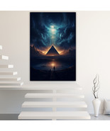 Strange Pyramid Canvas Painting Wall Art Posters Landscape Canvas Print ... - $18.78 CAD+
