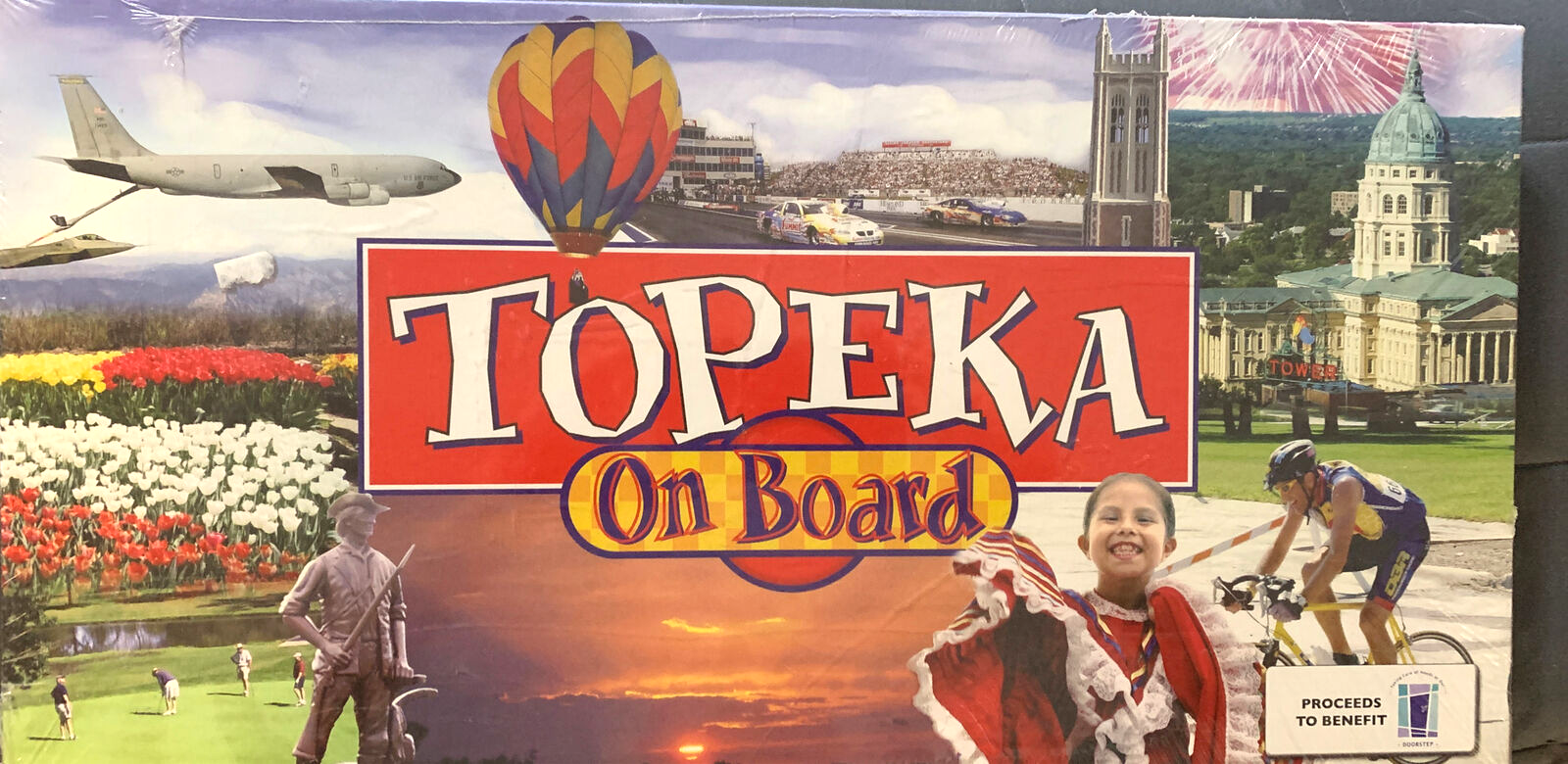 Primary image for Topeka On Board A Real State Trading Game Kansas Monopoly Brand New Sealed
