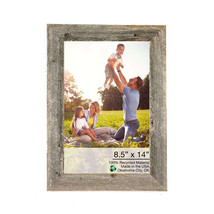 8.5X14 Natural Weathered Grey Picture Frame With Plexiglass Holder - £54.56 GBP