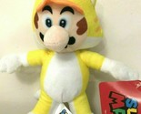 Super Mario Bros Cat Mario Yellow Suit Soft Plush Toy. Stuffed Animal 12... - £15.41 GBP