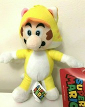 Super Mario Bros Cat Mario Yellow Suit Soft Plush Toy. Stuffed Animal 12&quot;. New - £15.30 GBP