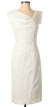 NWT Black Halo Eve Anniversary Jackie-O in White Infinite Bias Textured Dress 0 - £114.40 GBP