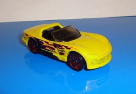 Hot Wheels 1 Loose 2019 Flames 5 Pack Car Dodge Viper RT/10 Yellow - £2.37 GBP