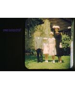 22 mm color slides lot 4 pc * Family dresses for Easter 1957 children ad... - $7.50