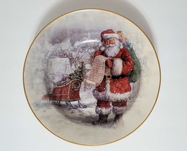 NEW RARE Pottery Barn Large Nostalgic Santa Serving Bowl 13.25&quot; dia x 3&quot;... - £86.52 GBP
