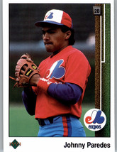 1989 Upper Deck 477 Johnny Paredes Rookie Montreal Expos - £0.78 GBP