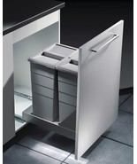 Hailo Bottom Mount Double Bin Trash Recycled System with Two Lids and So... - $6,228.47 MXN