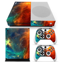 For Xbox One S Cosmic Space Console &amp; 2 Controllers Decal Vinyl Skin Sti... - £10.96 GBP