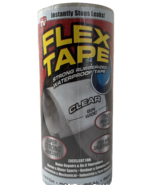 Flex Tape 8 in x 5 ft Clear Original Thick Flexible Rubberized Waterproof - €16,44 EUR