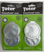 Lot of 2 Toter PowerFresh Refill Trash Can Odor Eliminator 60-day Pack - £17.98 GBP
