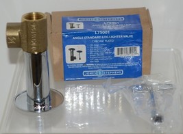 Jones Stephens L75001 Angle Standard Log Lighter Valve Chrome Plated - $35.99