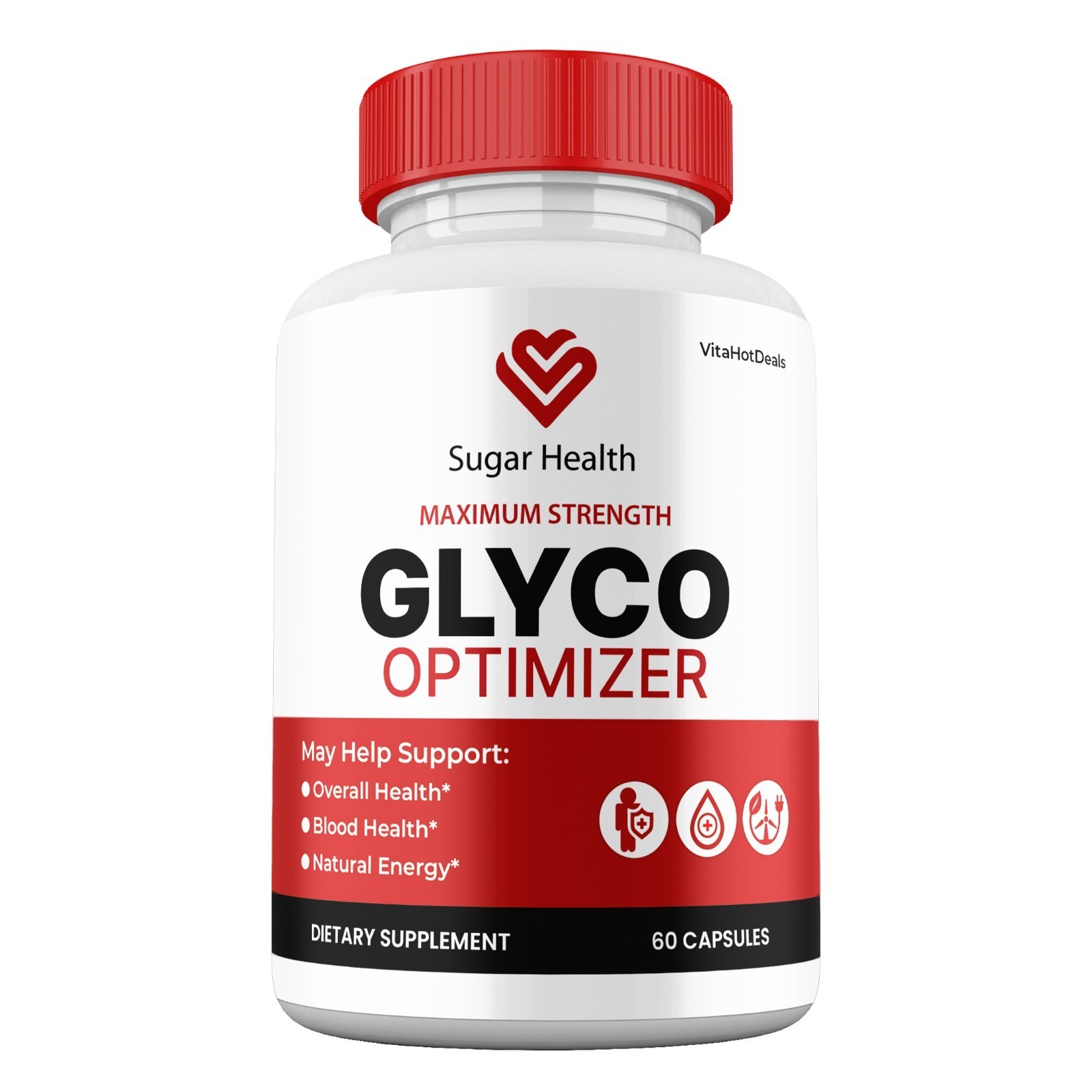 Sugar Health Capsules, Max Strength, SugarHealth Glyco Optimizer (1 Pack) - $17.08
