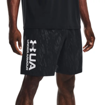 Mens Under Armour UA Woven Graphic Emboss Shorts BLACK - XXL Tall - NWT - £19.95 GBP