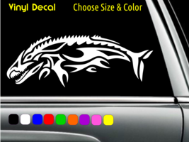 Mosasaurus Tribal Seamonster Jurassic World Decal Wall Window CHOOSE SIZ... - $3.46+