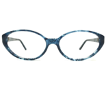 Bvlgari Eyeglasses Frames 411 560 Clear Blue Round Oval Full Rim 53-15-135 - £110.75 GBP