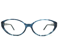 Bvlgari Eyeglasses Frames 411 560 Clear Blue Round Oval Full Rim 53-15-135 - £111.79 GBP