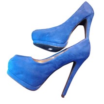 Charlotte Russe Woman&#39;s Size 8 Blue Stilettos - £18.32 GBP