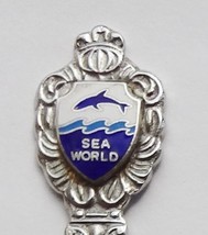 Collector Souvenir Spoon USA California Florida Texas Sea World Cloisonne Emblem - £6.38 GBP