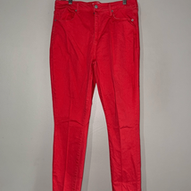 JustFab Coral Pink Skinny Jeans with Tapered Leg 32 - $11.76