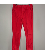 JustFab Coral Pink Skinny Jeans with Tapered Leg 32 - $216.41 MXN