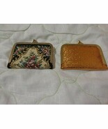 Vintage wallet style travel size sewing kit Black and white tapestry - $140.67 MXN