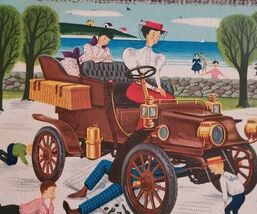 Vintage Kentley Corp.  1953 Buffet Tray ~ 1902 Model A Cadillac ~ 8.5" x... - $35.00