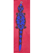 Yoruba Tribe Beaded Lizard Banner With Faces Of The Warriors ~  Nigeria - £58.73 GBP