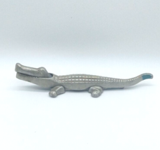 Vtg Cast Aluminum Alligator Nutcracker 2 Pc Florida Gator Fan Kitchen Gadget - £15.81 GBP