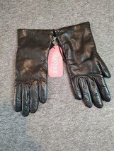 Gates Ladies Genuine Lambskin Black Gloves Size S 6.5 Cashmere Blend Lining - $28.04