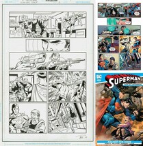 Paul Pelletier Signed Superman Man of Tomorrow #2 Original Art / Henness... - $296.99