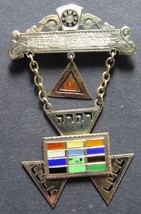 1927 14k Gold Royal Arch Past High Priest PHP Medal Brick Mason Pin HTWSSTKS 8.g - £430.23 GBP
