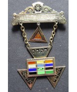 1927 14k Gold Royal Arch Past High Priest PHP Medal Brick Mason Pin HTWS... - $752.22 CAD