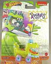 2021 Hot Wheels Premium Nickelodeon Rugrats Reptar Wagon Green w/Real Riders - £10.96 GBP
