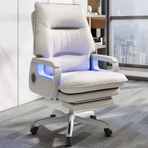 Design Massage Office Chairs White Modern Korean Lounge Extension Work Chair Exe - £920.50 GBP+