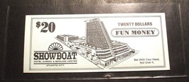 (1) $20. SHOWBOAT CASINO Fun Money - 1987 - ATLANTIC CITY, New Jersey - £14.90 GBP