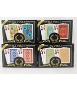 DA VINCI Poker Size Jumbo Index 100% Plastic Playing Cards Collection (4... - £50.16 GBP