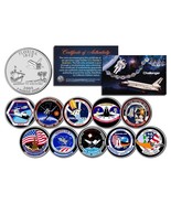 SPACE SHUTTLE CHALLENGER MISSIONS Colorized Florida Quarters US 10-Coin ... - £36.90 GBP
