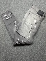 Rue 21 Premium Skinny distressed Splatter Paint Men&#39;s Jeans Size 32X30 K... - £18.18 GBP